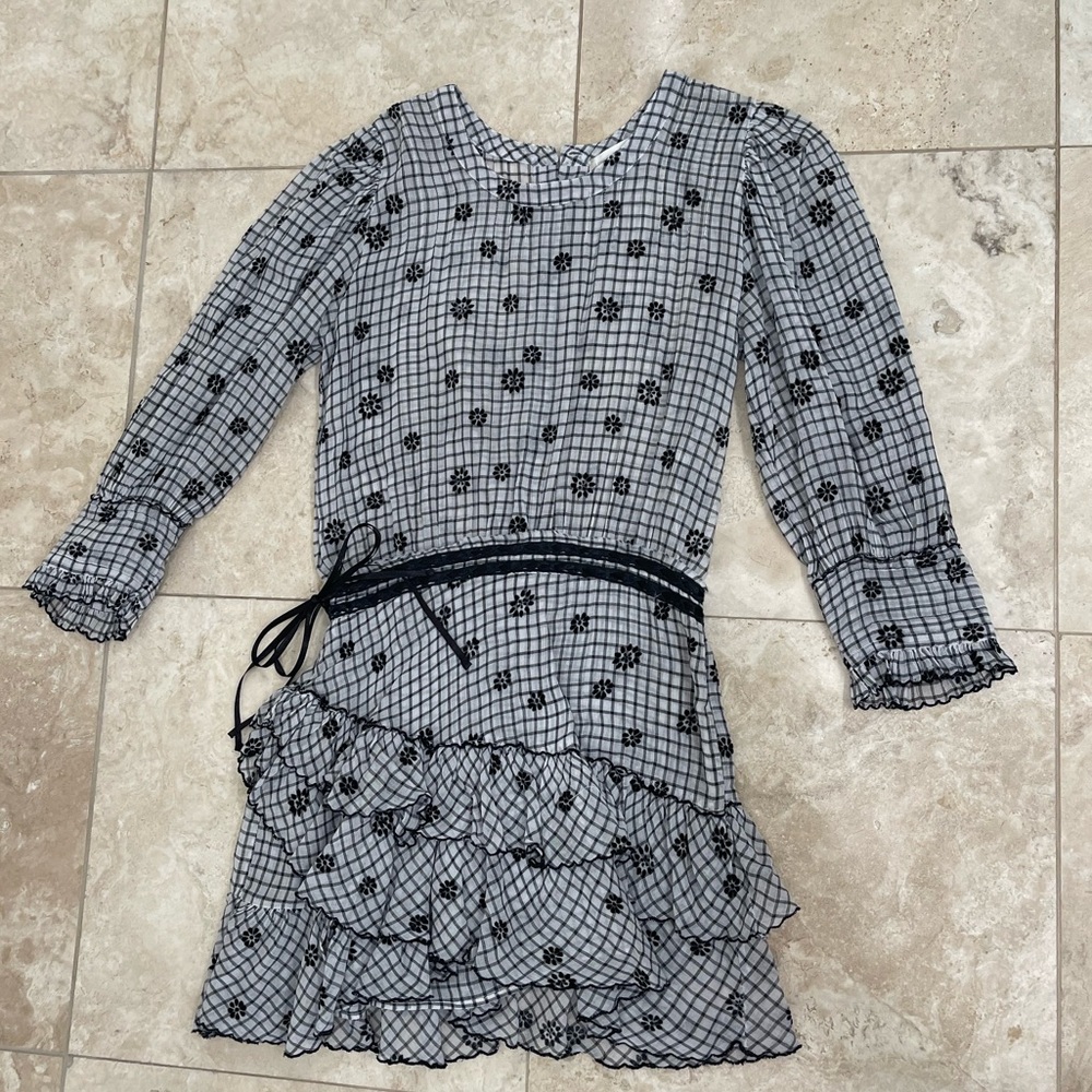 LOVESHACKFANCY Daisy print mini dress
